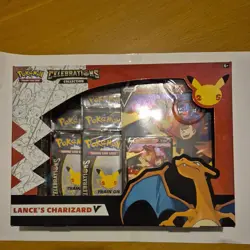 Pokemon TCG Celebrations Lance's Charizard V Box 25th Anniversary Sealed - Image 1