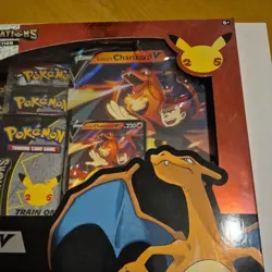 Pokemon TCG Celebrations Lance's Charizard V Box 25th Anniversary Sealed - Image 4