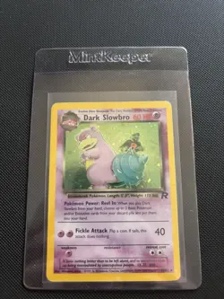 Pokemon TCG Dark Slowbro 12/82 Team Rocket Holo Rare Card - Image 1