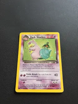 Pokemon TCG Dark Slowbro 12/82 Team Rocket Holo Rare Card - Image 3