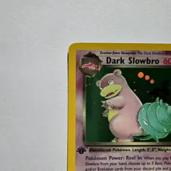 Dark Slowbro 12/82 Team Rocket 1st Edition Holo Rare Pokemon TCG - Image 3