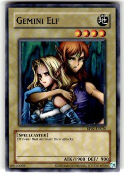 Gemini Elf RP02-EN026 Retro Pack 2 Unlimited Edition Yugioh Common NM - Image 1