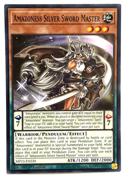 YuGiOh! - Amazoness Silver Sword Master - MP23-EN220 - 1st Edition Common - Image 1
