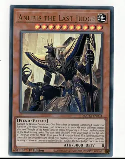 Yugioh MZTM-EN003 - Anubis the Last Judge - Ultra Rare - 1st edition - Image 1
