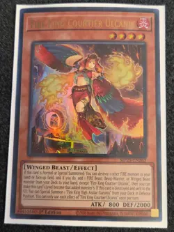 Yugioh MP25-EN262 Fire King Courtier Ulcanix - Ultra Rare 1st edition - Image 1