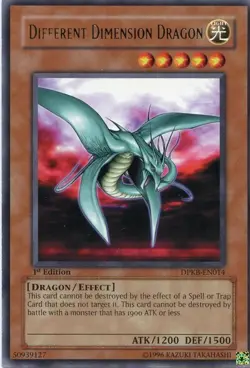 Different Dimension Dragon - DPKB-EN014 - Rare - Unlimited Edition x3 - Near Min - Image 1