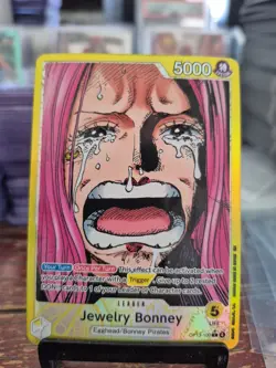 One Piece TCG OP13-100 Jewelry Bonney Alt Art Leader English MINT - Image 1