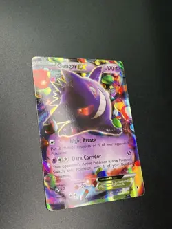 Pokemon Gengar EX Ultra Rare Holo XY - Phantom Forces 34/119 2014 LP - Image 2
