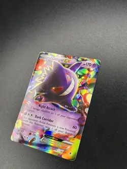 Pokemon Gengar EX Ultra Rare Holo XY - Phantom Forces 34/119 2014 LP - Image 3