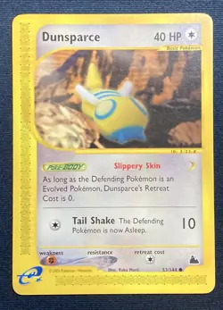 Dunsparce 2003 Pokemon Skyridge #53/144 Regular Common Lightly Played - Image 1