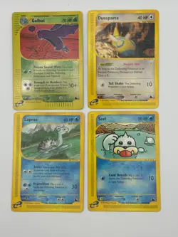 Pokemon Skyridge Golbat Holofoil Seel Dunsparce and Lapras 53, 60, 71, 94 / 144 - Image 1