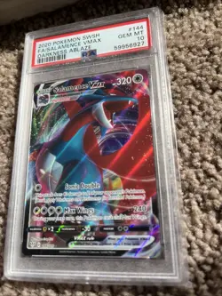 2020 Pokemon SWSH FA/salamance VMAX DARKNESS ABLAZE PSA 10 - Image 3