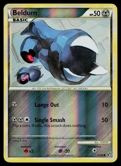 Pokemon Card - Beldum Undaunted 43/90 Reverse Holo - Image 1