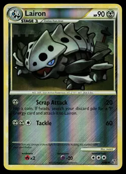 Pokemon Card - Lairon Undaunted 29/90 Uncommon Reverse Holo - Image 1