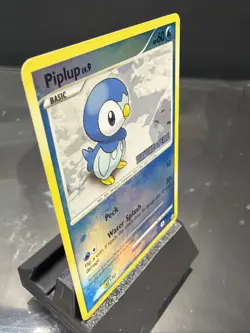 Pokemon TCG Piplup 93/130 Diamond & Pearl Stamped Card Reverse Holo LP - Image 2