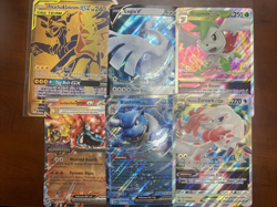Pokemon Jumbo Cards Lot of 6 - Pikachu Zekrom GX SM248 Lugia V Blastoise EX - Image 1