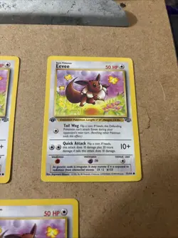 Pokemon TCG Eevee Jungle Card 51/64 Regular Common 1st Edition - Image 3