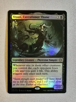 MTG Vraan, Executioner Thane Phyrexia: All Will Be One FOIL NM - Image 1