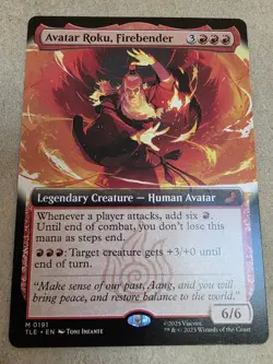 Avatar Roku, Firebender - Regular (Extended Art) Avatar - Mtg - Image 1
