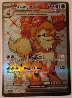 Arcanine ex 224/198 SV01: Scarlet & Violet Base Set Holo Pokemon TCG (NM) - Image 1