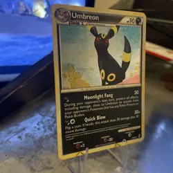 Umbreon #22/95 Call of Legends Pokemon TCG Holo Rare MP + English 2011 - Image 2