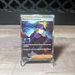 Morty's Conviction Full Art Ultra Rare 201/162 Temporal Forces Pokemon 2024 NM - Image 1