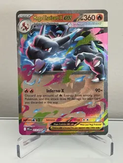 Mega Charizard X ex 013/094 Phantasmal Flames Double Rare Pokemon TCG - Image 1