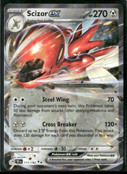Scizor ex - 111/162 - SV05: Temporal Forces (TEF) Double Rare Holo Pokemon TCG - Image 1