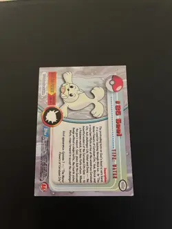 2000 Topps Pokemon Tv Animation Edition Foil Card #86 Seel Blue Label -HP - Image 2