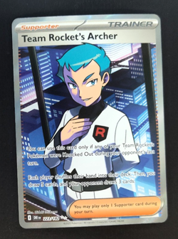 Pokemon TCG Team Rocket's Archer 223/182 SV Destined Rivals Ultra Rare Near Mint - Image 1