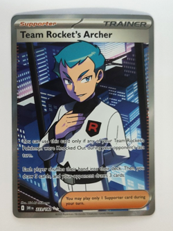 Pokemon TCG Team Rocket's Archer 223/182 SV Destined Rivals Ultra Rare Near Mint - Image 3