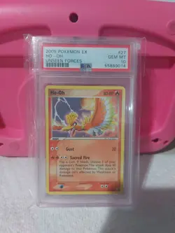 Pokemon PSA 10 GEM MINT Ho-oh 27/115 Non-Holo EX Unseen Forces - Image 1