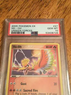 2005 Pokemon Ho-oh 27/115 Unseen Forces Graded PSA GEM MINT 10 !! - Image 2