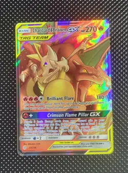 Pokemon Charizard and Braixen GX Tag Team 22/236 Cosmic Eclipse - Image 1