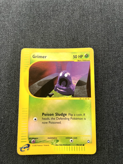 Pokemon TCG Grimer 79/147 Aquapolis Reverse Holo 2002 WOTC Vintage E-reader NM - Image 1
