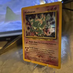 Misdreavus 11/64 DOUBLE HOLO ERROR Neo Revelation Holo LP - Pokemon TCG Vintage - Image 3