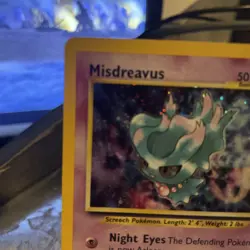 Misdreavus 11/64 DOUBLE HOLO ERROR Neo Revelation Holo LP - Pokemon TCG Vintage - Image 4