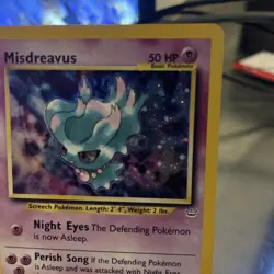 Misdreavus 11/64 DOUBLE HOLO ERROR Neo Revelation Holo LP - Pokemon TCG Vintage - Image 5