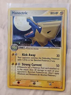 Pokemon TCG Manectric EX Crystal Guardians 8/100 Holo Holo Rare 2006 Nintendo - Image 1