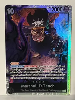 Marshall.D.Teach (093) SR OP09-093 Emperors in the New World NM One Piece Fast S - Image 1