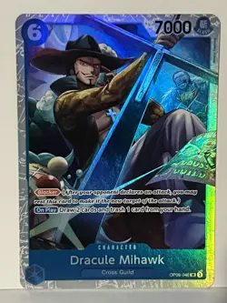 Dracule Mihawk SR OP09-048 Emperors in the New World NM One Piece Fast Ship - Image 1