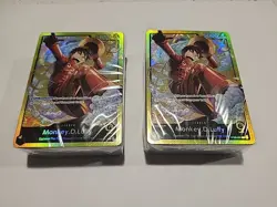 2X ST-29 Starter Deck 29 Egghead Foil One Piece TCG Monkey.D.Luffy Sealed - Image 1