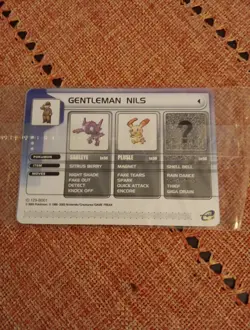 2003 Pokemon E Reader Gentleman Nils Sealed Card - Image 1