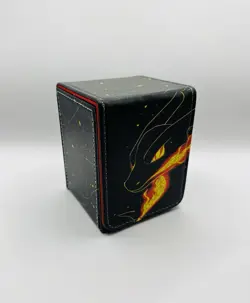 Pokemon Card Deck Box Charizard Fire Type Starter Flame TCG Fits 80 Cards - Image 1