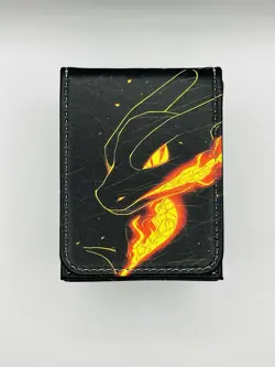Pokemon Card Deck Box Charizard Fire Type Starter Flame TCG Fits 80 Cards - Image 2