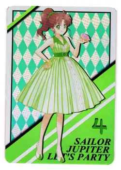 Sailor Jupiter Lets Party 4 Sailor Moon Anime Card - Image 1