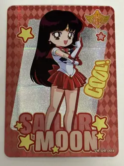 SAILOR MARS QR SM-QR-004 Sailor Moon Anime Collectible Card - Image 1