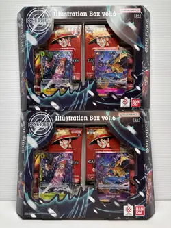 One Piece Card Game Illustration Box Vol 6 IB-05 Factory Sealed 2 Box Lot - Image 1