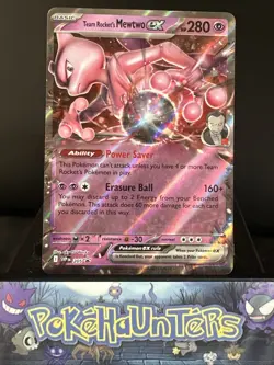 Pokemon Card Team Rocket’s Mewtwo EX SVP 205 Promo Destined Rivals Near Mint - Image 1