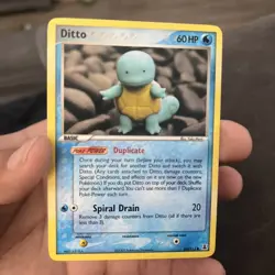 Pokemon TCG Delta Species Ditto Squirtle Card Light Played - Image 1